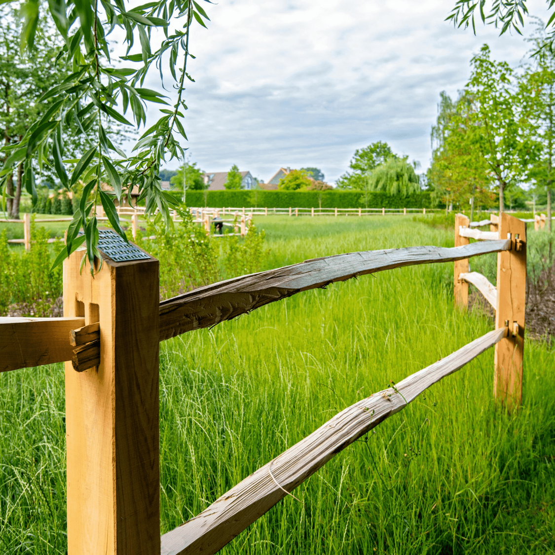 Duurzame gekloven Robinia ligger voor Post &amp; Rail, 3 meter