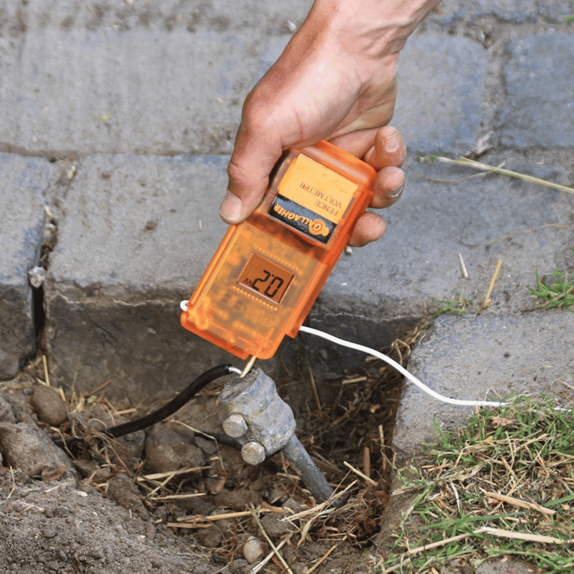 Digitale Gallagher voltmeter voor elektrische afrasteringen