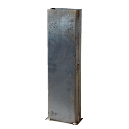 Metalen koker voor paal 75x150mm