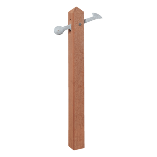 Poorthouder op houten steun
